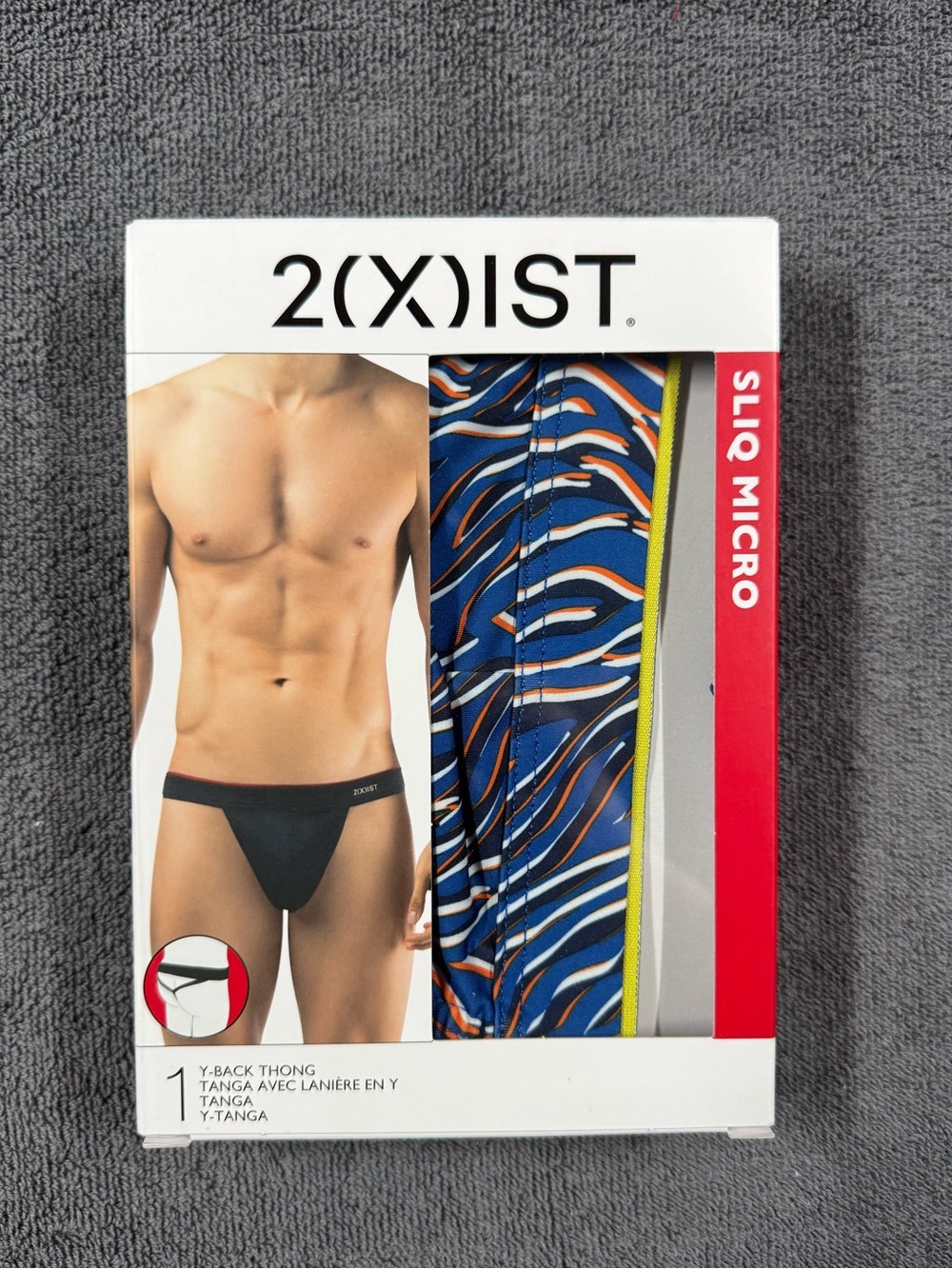 Men's 2xist Sliq Micro y-back thong